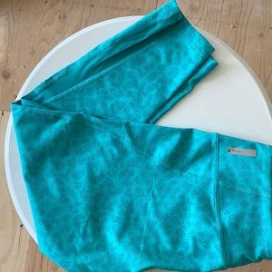 Zella turquoise calf leggings